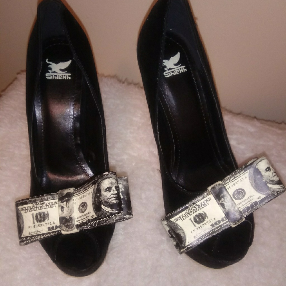 New sexy money bow heels
